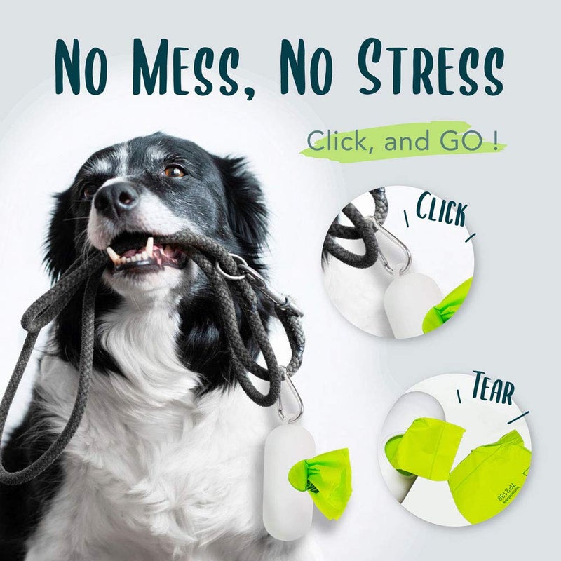 moonygreen Dog Poop Bag, Compostable Doggie Poop Bags with Handles, Easy-Tie Pet Waste Bags, Eco-Friendly, Unscented, Vegetable-Based, Extra Thick Leak Proof, for Dogs and Cat Scoops, 120 Bags - Image 5